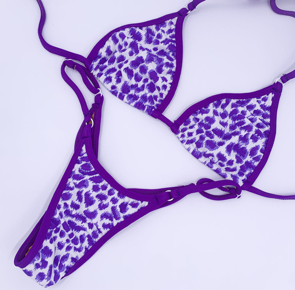 Purple Leopard  Posing Suit